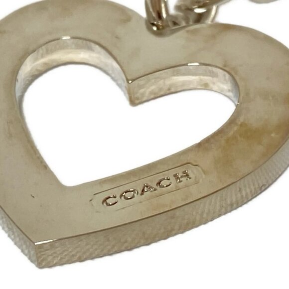 Auth COACH - Silver Pink Multi Hardware Rhinestones Bag Charm - Picture 3 of 4